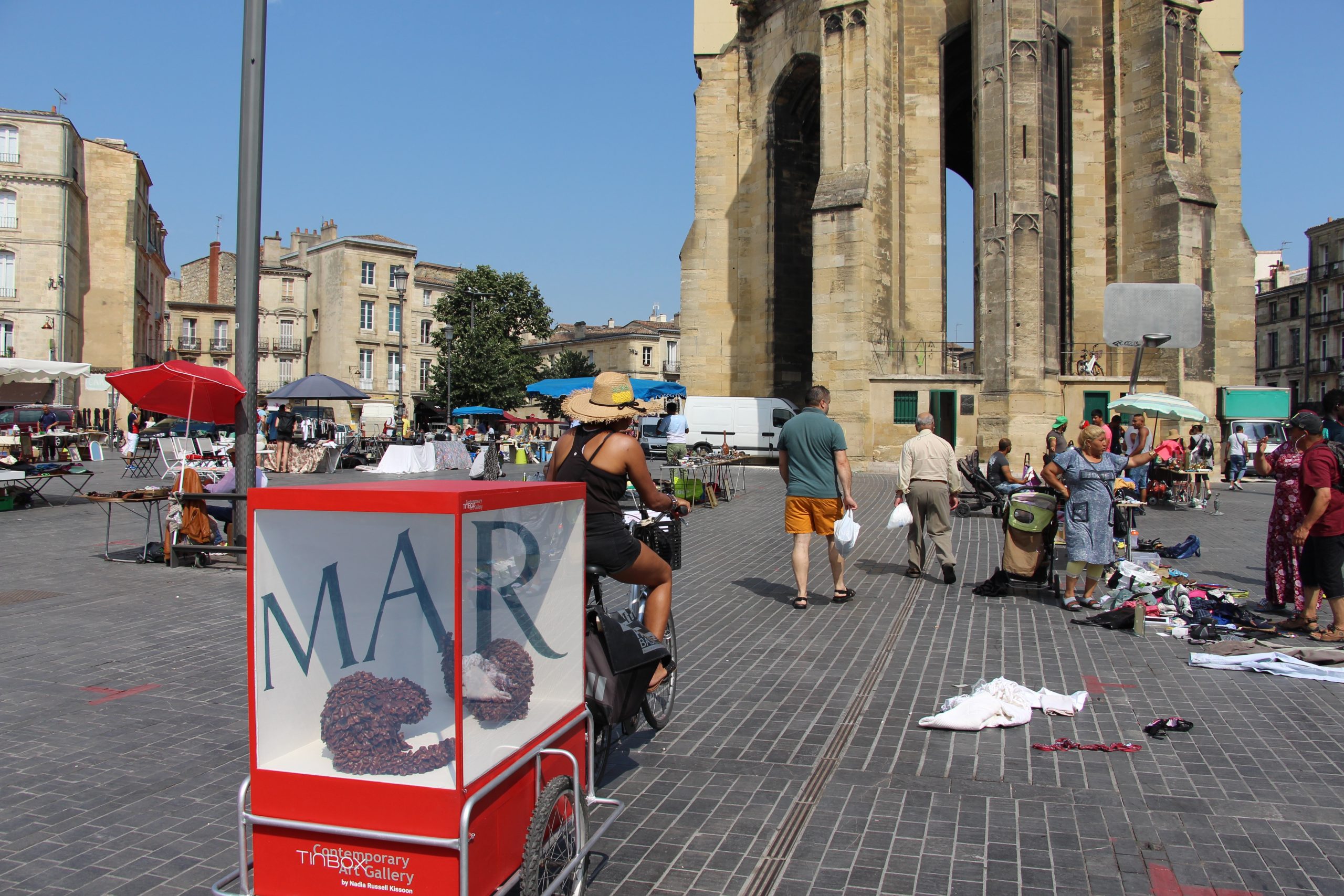 Exposition Tinbox #7 Mare Marin Marais de Lucie Bayens à Bordeaux, Place de la Victoire, 2019