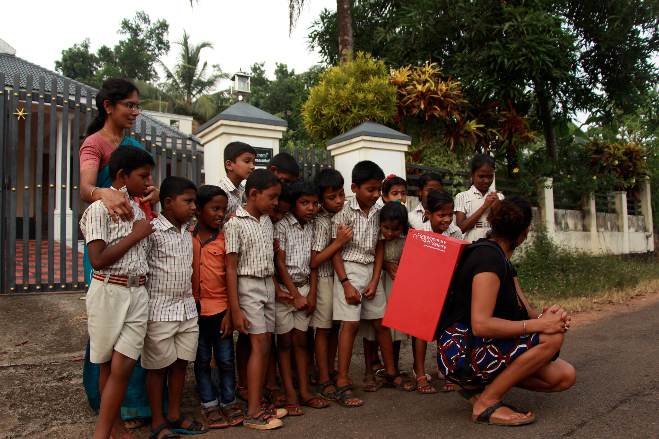 Exposition Tinbox #6, Non, Non de Margot Sokolowska en 2018 dans la Campagne du Kerala Inde